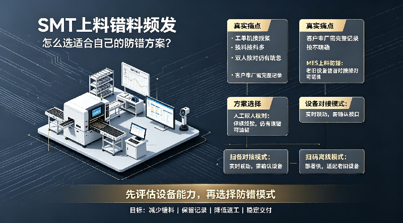 SMT 車間頻繁出現上料錯料，怎么選適合自己的防錯方案？
