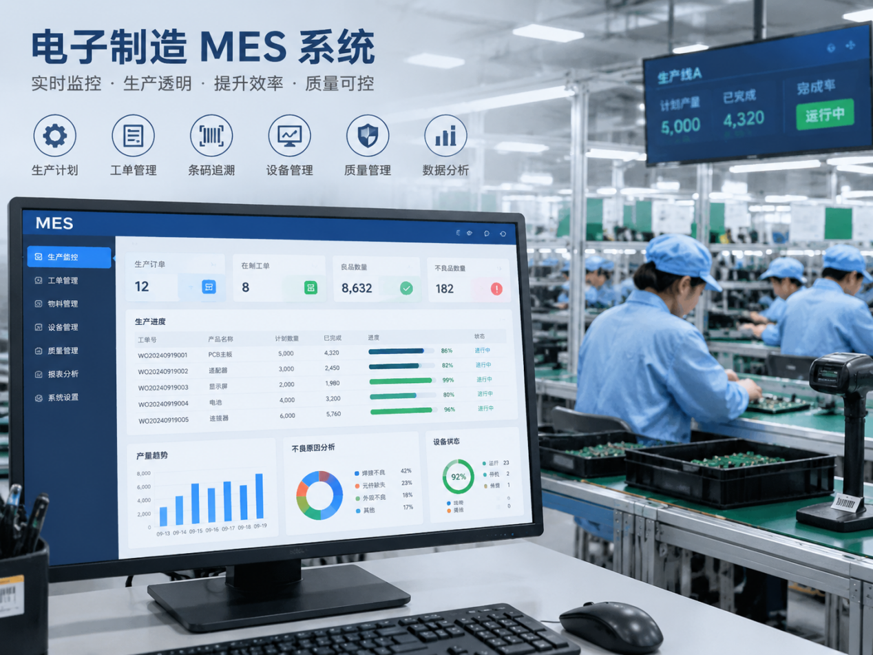盈致科技MES系統在電子制...